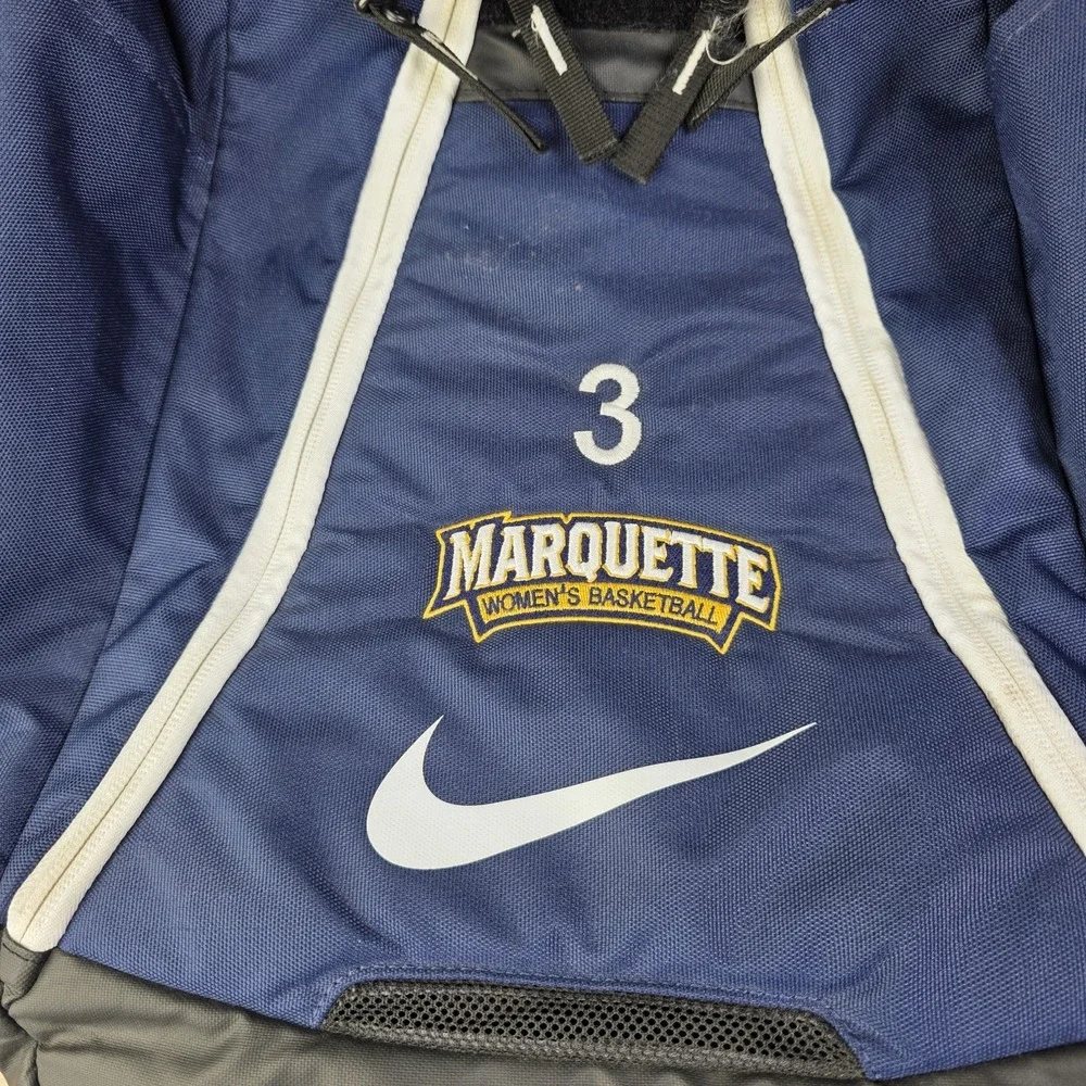 Nike Elite Quad Zip‎ Backpack Marquette Women's Basketball Team Player Issued